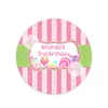 Candy Ice Cream Sweet Party Birthday Decor Labels Custom Baby Shower Party Personaliseer alle tekststickers Candy Land World 220712