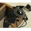Collana di girocollo in pizzo nero gotico vintage per le donne dichiarazioni di fiore collare bijoux femme collier colles6103821