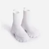 Bottes Femme Couple Chaussettes Chaussures Semelle Épaisse Casual Tricoté Court Épais TalonsBottes