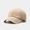 Trou Vintage couleur unie réglable Protection solaire casquette de Baseball hommes ombre unisexe extérieur papa chapeau pare-soleil casquette