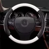 Steering Wheel Covers Diamond Rhinestones Crystal Car Cover PU Leather Auto Accessories Case StylingSteering
