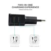 Dual USB Charger 2A Travel EU Plug Adapter portable Wall charging Mobile Phone USB cable For iphone 11 pro max Samsung Xiaomi