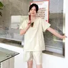 Chinese stijl paar badpak tops en korte broek Thaise SPA massage fysiotherapie kleding zweet stomende katoen linnen uniform
