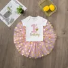 Robes de fille / 2 ans Baby Girl Clothes Birthday Party Robe Tutu Set Born Girls Tenues Toddler Infant Costumegirl's