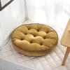 Kudde/dekorativ kudde 52x52cm rund pouf tatami kudde golv kuddar säte kudd kast japansk soffa gåva
