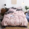 Claroom roze aardbeibed Linnengoed Leuke fruitbeddengoed Set Alnstig dekbedoverdeksel Set laken en kussensloop Koningin King Size PO41# T200409