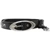 Do Old Hardware Moon Belt Crescent Retro Punk Leather Belt Ins Two-Color Men's And Women's Fashion Accessories