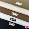 Camiseta pequeña KITH de cinco colores 2022ss para hombres y mujeres, camiseta KITH teñida de verano, camisetas de alta calidad con ajuste de caja de manga corta