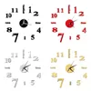 3D zegar ścienny lustro naklejki ścienne kreatywne majsterkowanie zegarek zegar zdejmowany w dziedzinie naklejki naklejka do domu dekoracje do domu kwarcowy igła gorąca