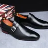 Monk Shoes Men Pu Low Heel Buckle Coll Coll Marvel Professional Profession