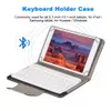 Epacket teclado sem fio bluetooth com capa de couro 7 8 9 10 Polegada suporte universal capa para ipad tablet para ios android windows24151506