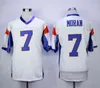 Wskt Men's 7 Alex MORAN Jersey Blue White Mountain State BMS TV Movie Jerseys 54 Kevin Thad CASTLE Embroidery s Sports Shirts Size S-4XL