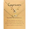 Zodiakhalsbandsarmband Set Zodiac Necklace