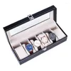 Uhrenboxen, blau, modisch, mit mehreren Positionen, transparentes Fenster, mechanische Aufbewahrung, hochwertige Uhren, Deli22