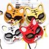 Anime renard masque peint à la main japonais demi visage chat masque mascarade Festival balle Kabuki Kitsune masques Cosplay Costume accessoire de fête