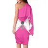 NoisyDesigns Custom Prom Dress Women Luksusowe kobiety krótkie rękaw z ramion długie impreza Vestidos 4xl Dropship 220616