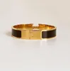 Hoge kwaliteit designer design Bangle roestvrij staal gouden gesp armband mode-sieraden mannen en vrouwen armbanden 0001200l