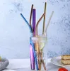 Reusable Metal Drinking Straws Stainless Steel Home Party Bar Accessories Straight Bent Tea Coffee Drinking For Tumblers Mason Jars sxjun7