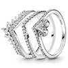Scalloped Trendy Princess Bone Wedding Rings for Women Par Gift Stacking Set Bride Engagement Party Jewelry Free Shiping 220719