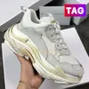 Triple S Cream Yellow Red Triple Black Uomo Donna Scarpe con plateau Moda Scarpe di lusso Scarpe da ginnastica Sneakers Taglia 36-45