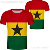 GHANA t-shirt diy gratis custom made naam nummer gha t-shirt natie vlag gh land republiek college print po tekst kleding 220702