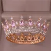 Bruids Crowns Haarbanden Dames Bruid Crystal Tiara Meisje Hoofdband Cirkel Big Crown Wedding Tiaras Headpieces Verjaardagsfeestje Tiaras Sieraden Accessoires