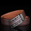 Belts Plyesxale Automatic Belt Men Fashion Brand Men's Genuine Leather Casual Chocolate Brown Ratchet Cinto Masculino G20Belts