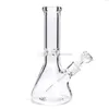 Cachimbo de água bong de 18 polegadas Taça de tabaco Cachimbo de água de vidro 9MM de espessura Bongs super pesados com acessórios para fumar têm três tamanhos