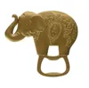 Bomboniere e regali per matrimoni in oro Apribottiglie per vino con elefante dorato fortunato JLB14920