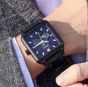 손목 시계 Montre Homme 로즈 골드 스테인레스 스틸 골격 시계 남성 스퀘어 디자인 자동 기계적 시계 남성 remalogio masculino 202