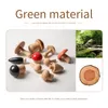 11Pcs Blocchi di funghi in legno per bambini Montessori Eonal Giocattoli in legno Utensili da cucina di sicurezza Baby Grasp Matching Toy 220418