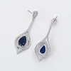 Stud Luxurious And Exaggerated Pear-shaped Zircon Earrings Female/girl Wedding Party Fashion Jewelry.ER-217Stud Odet22 Farl22