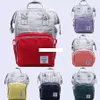 Mamã bolsas Fashion Stripe Mãe Bolsa Multifuncional Fralda Maternidade Mochilas Ao Ar Livre Infantil Enfermagem Sacos de Viagem