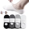 Mens Socks 5Pair / Lot Fashion Happy Men Boat Summer Autumn Non-Slip Silicone Invisible Cotton Man Ankel Sock Tisters Meiamens