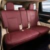 Anpassad fit Full Set Car Seat Covers f￶r utvalda Toyota Highlander 15 16 17 18 ￥r andra rad 40 60 Split 5 platser Leathere