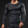 Спортивный спортзал Rashguard Мужчина бега рубашка с полным рукавом Compression t Фитнес Тесная спортивная тренировка Camiseta hombre 220714