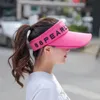 Fashion Summer Vr Empty Top Breathable Wide Visor Female Caps Sports Beach Sun Hats 220627