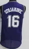 Vintage Peja 16 Jerseys de basket-ball Stojakovic 55 Williams Uniforms for Sport Fans New Material Team Away Purple Black White Centred Men's T-shirt Uniforme