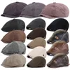 Autumn Winter Men Berets Street Newspaper Seller Hat Spring Retro British Beret Hats Men Peak Painter Caps Forward Gatsby Cabbie Hats J220722