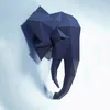 Cabeza de elefante 3D modelo de papel escultura Animal 72CM Papercraft DIY Craft para sala de estar pared arte decoración del hogar 220609