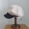 Berretti Moda Retro Cappello da donna Unisex Catena Decorazione Berretto militare Sboy Cotone Autunno Inverno Cupola Giovane studentessa Berretti Wend22