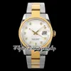 DIWF diw126233 SA3235 Reloj automático para hombre 36MM Dos tonos de oro amarillo Bisel estriado MOP Diamantes Dial 904L Acero Oystersteel Pulsera Super Edition relojes de eternidad