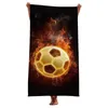 Strandhanddoeken Honkbal Softbal Microfiber Voetbal Voetbal Sport Zwemmen Sneldrogende badhanddoeken Vierkante bedrukte badkamer Body Wrap Badjassen B12