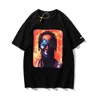 fashion brand in Europe and America leaves high definition head picture short sleeve T-shirt, men's and women's printed T-shirt