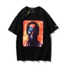 Modemerk in Europa en Amerika bladeren High Definition Head Picture Korte mouw T-shirt, heren en dames gedrukt T-shirt