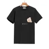 디자이너 빈티지 대형 땀 땀 고급 곰 T 셔츠 유럽 아메리카 패션 브랜드 남성 여성 애호가 라운드 목 순수 면화 천사 짧은 Tshirt