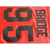 CeoC202 Stitched Prodigy 95 Hennessy Queens Bridge Movie Football Jersey Red Double Sewn Football Jerseys Double Stitched Name and Number