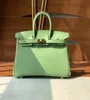 Borsa di lusso da 25 cm borsa di marca tote designer Borsa in vera pelle completamente fatta a mano cuciture etoupe verde marrone chiaro molti colori prezzo all'ingrosso consegna veloce