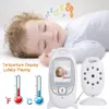 VB601 Video Baby Monitor Wireless 2.0 '' LCD Babysitter 2 Way Talk Night Vision Temperatur Säkerhet Nanny Camera 8 Lullabies