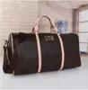 weekendtas zwart bruin geruit bloem wit ontwerpers Tassen 55 25 30 handtas keepall Travels portemonnee keep all geninue lederen patroon bagage duffel tote